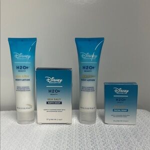 💧H2O + Beauty Sea Salt Body Lotion, Bath & Facial Soap Set by Disney